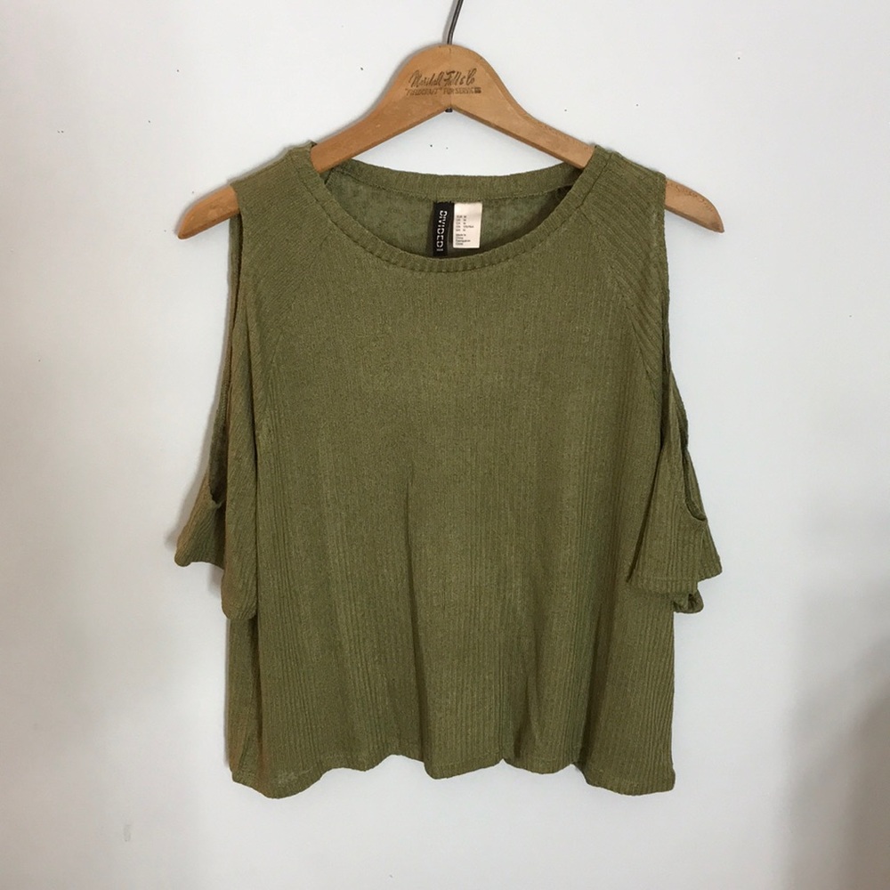 Off the shoulder knit top